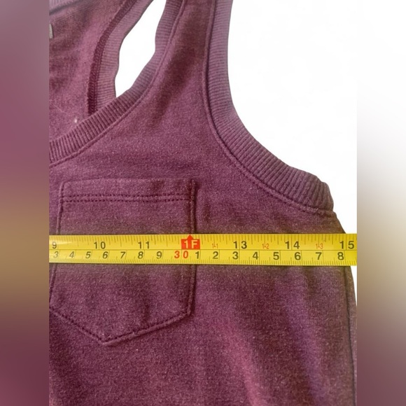 💕 Aerie burgundy sport jumpsuit size XS/S racerback tie waist  activewear - Picture 5 of 8